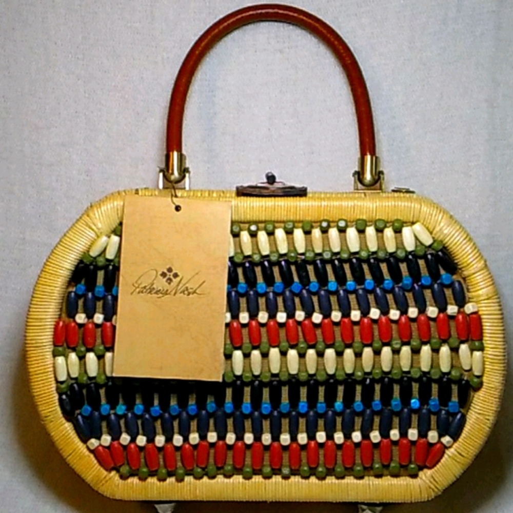 NWT Patricia Nash Spring Wicker Bag